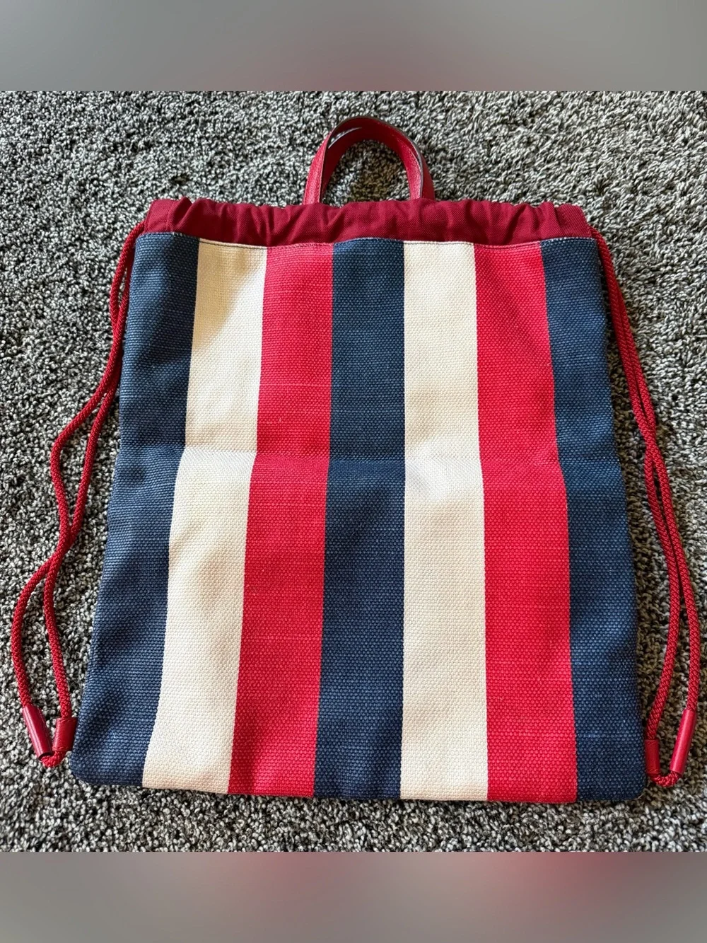 Gucci drawstring backpack with top handles